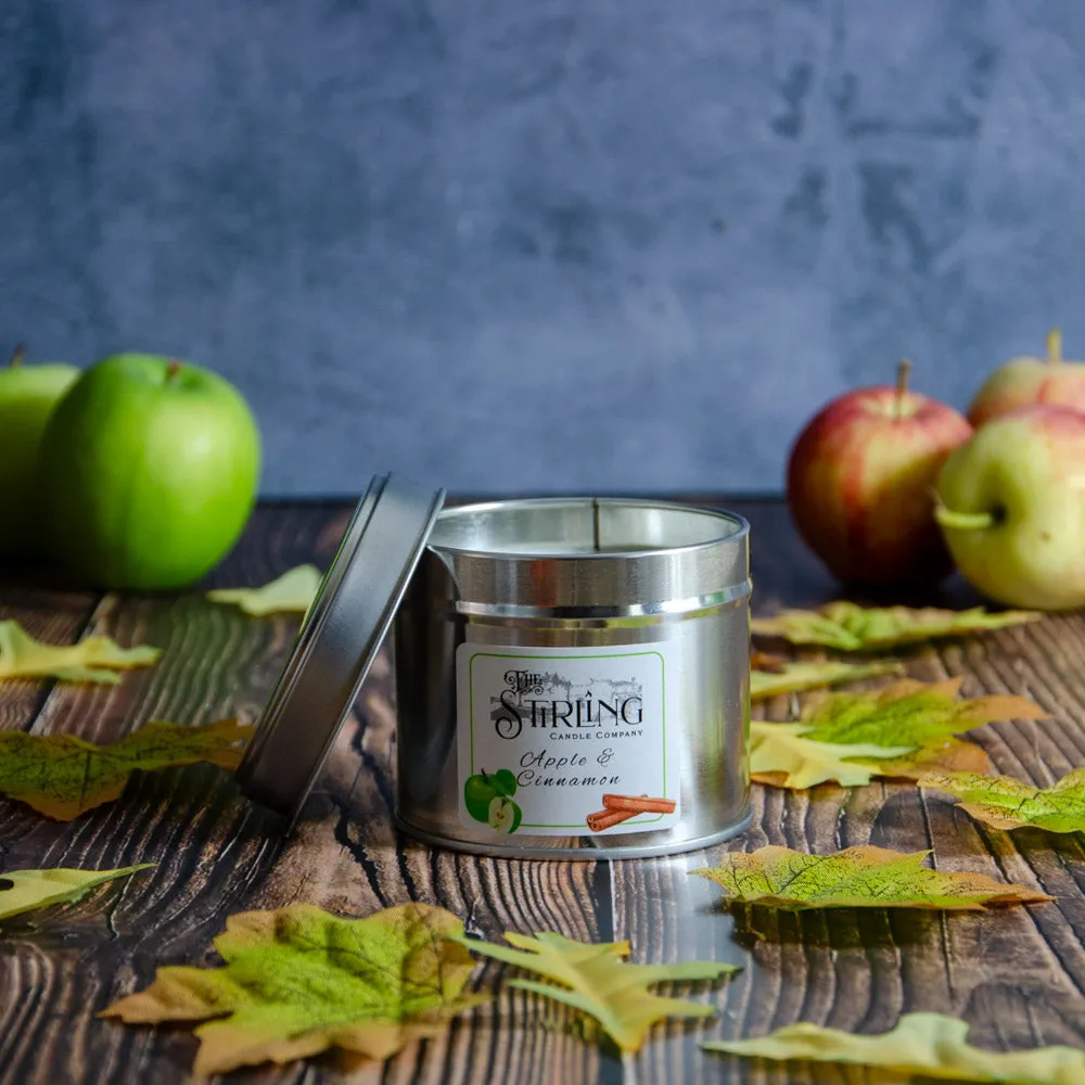 Apple & Cinnamon - Travel Tin Candle - Cotton Wick