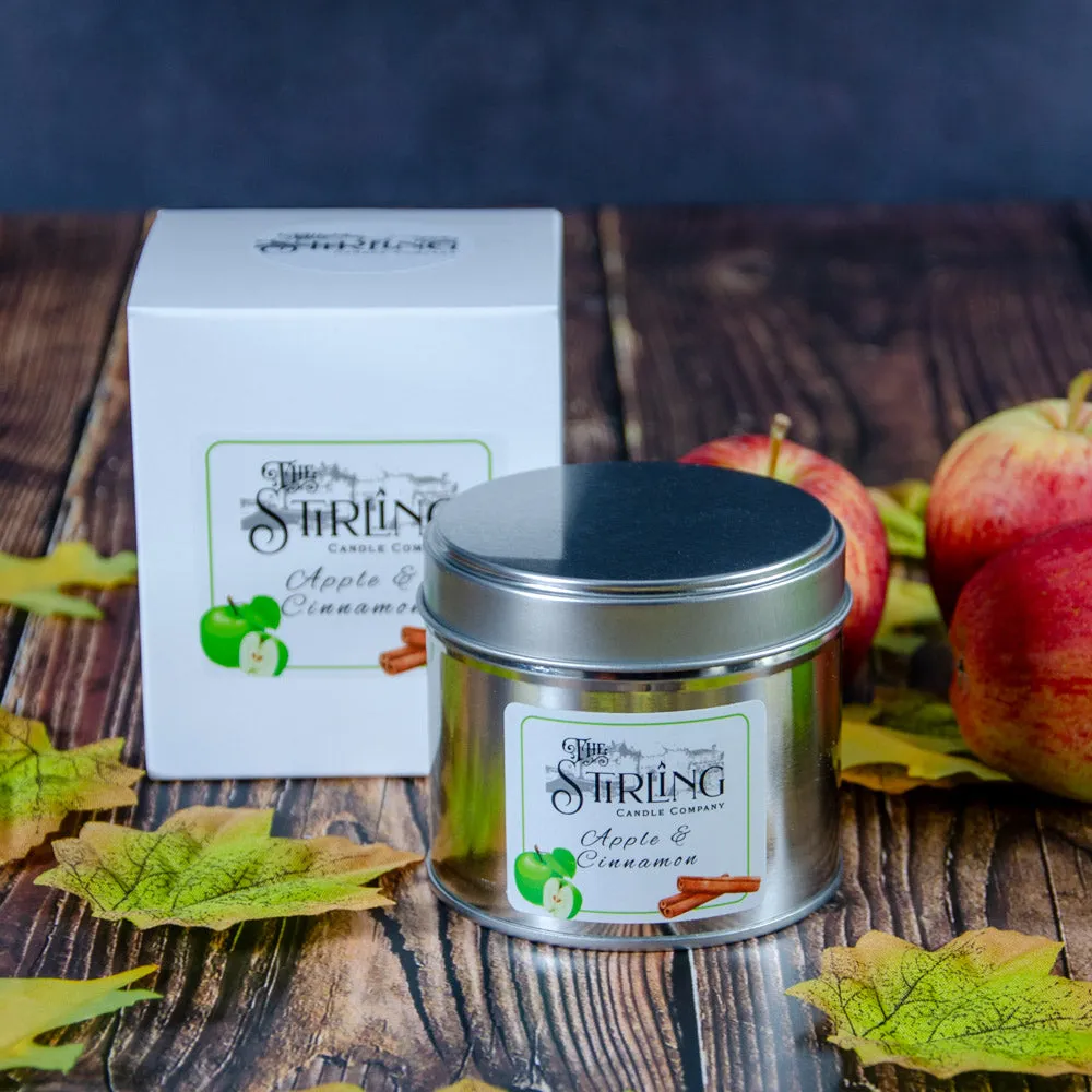 Apple & Cinnamon - Travel Tin Candle - Cotton Wick