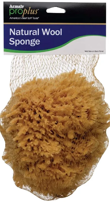 Armaly ProPlus 81000 Sea Sponge, 6 in L, 5 in W, Natural Wool :EA: QUANTITY: 1