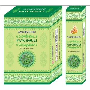 Ayurvedic Agarbatti Incense Sticks (Green Patchouli)