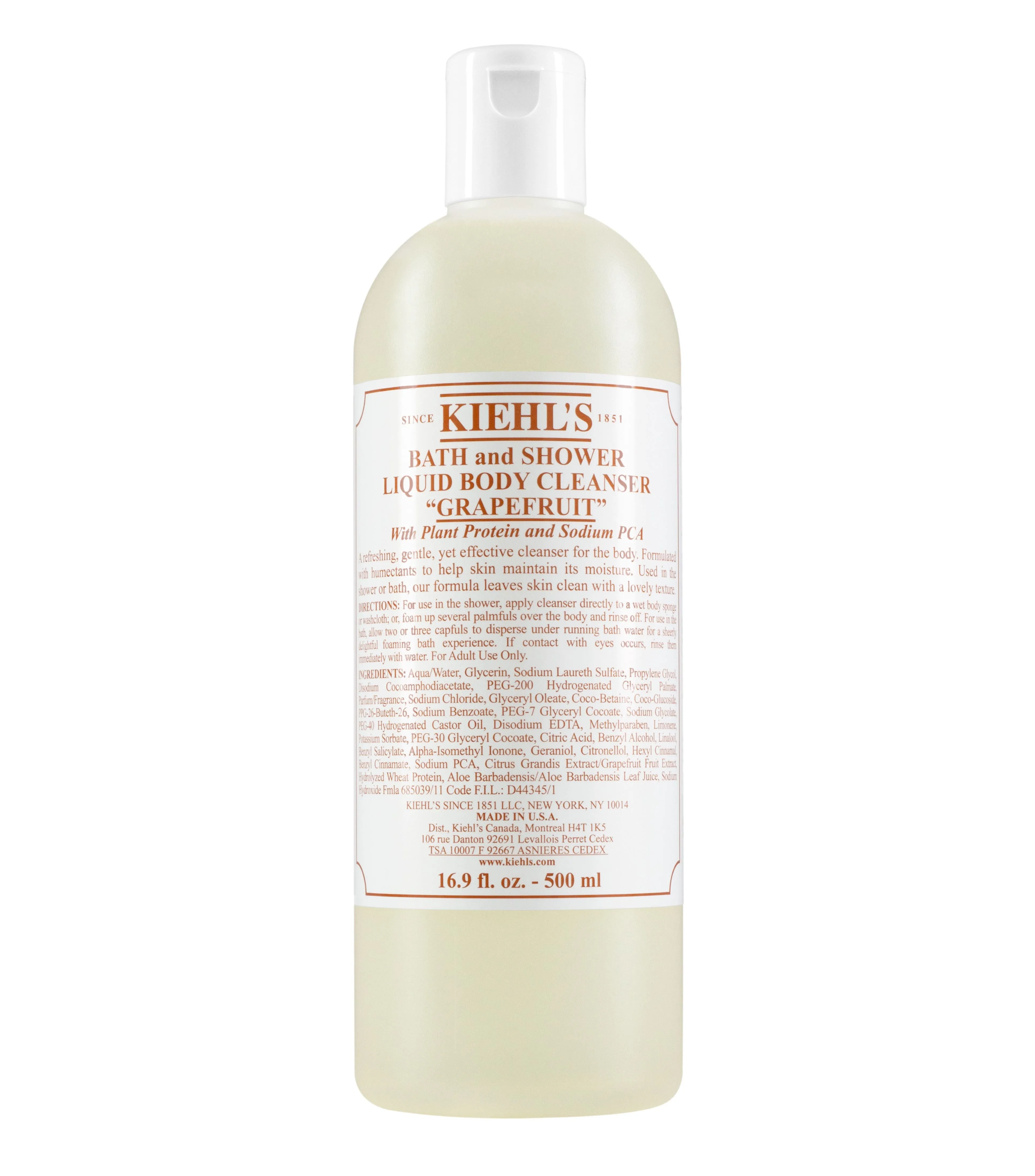 Bath And Shower Liquid Body Cleanser - Grapefruit 500mL