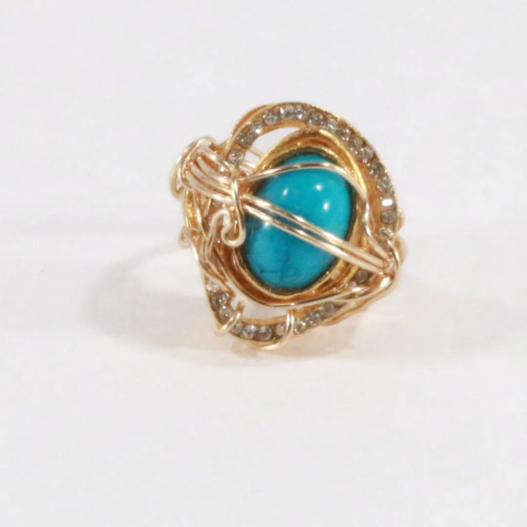 Big Turquoise - Vintage Cocktail Ring