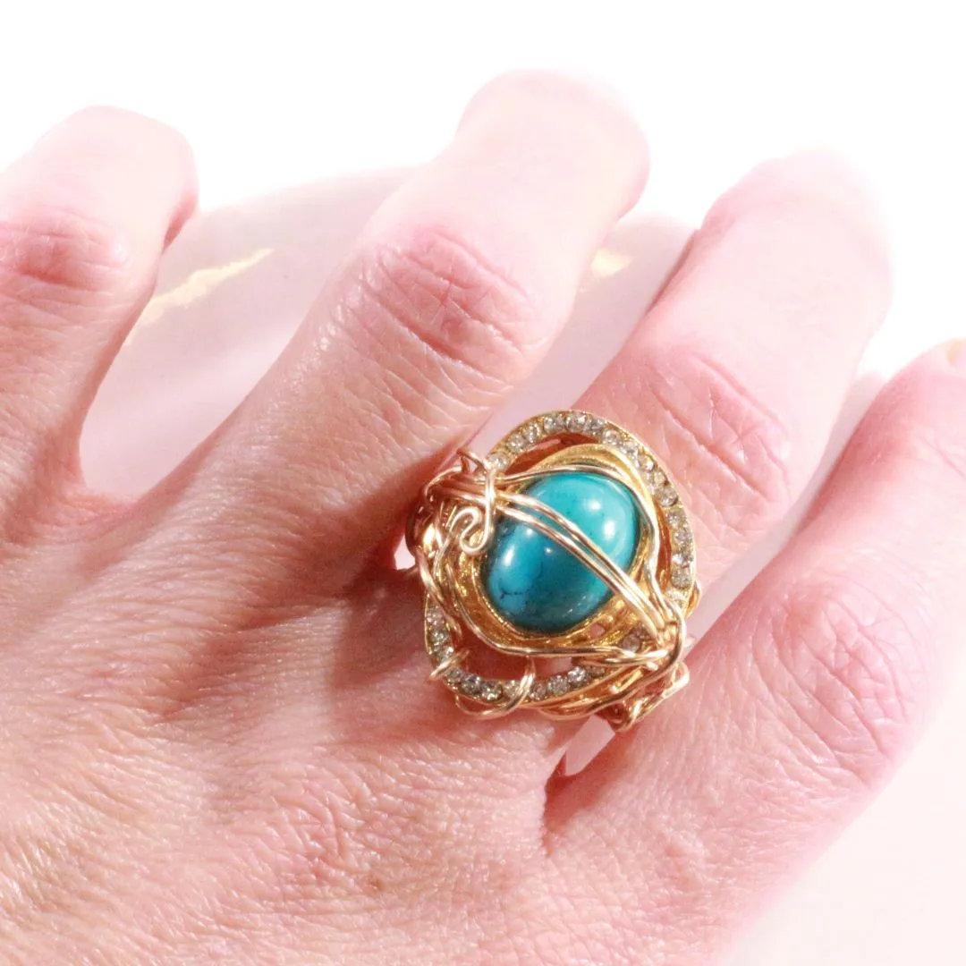 Big Turquoise - Vintage Cocktail Ring