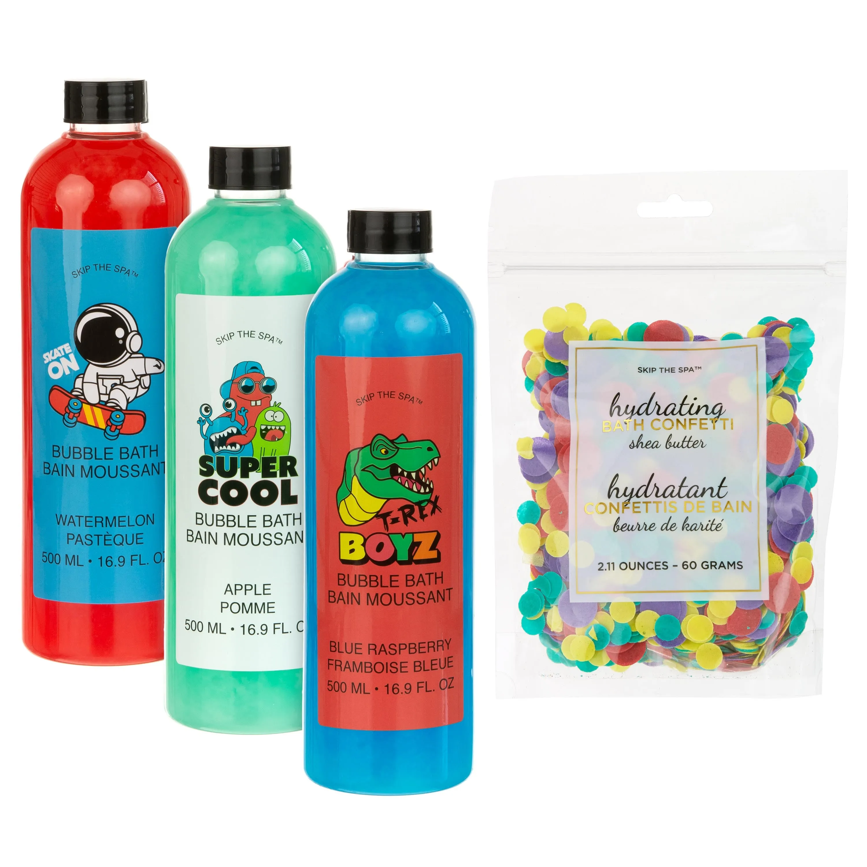 BOYS BUBBLE BATH ASSORTED KIT - SET OF 4