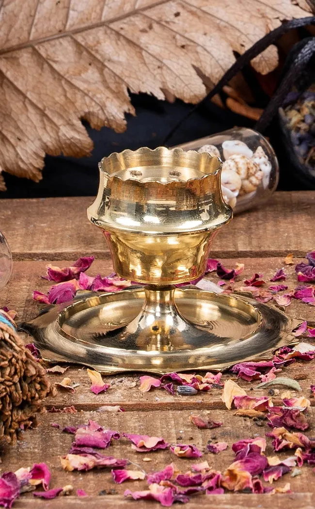 Brass Gold Incense Burner