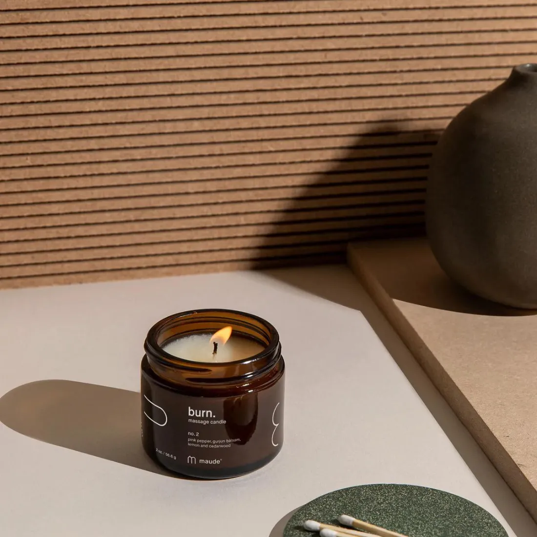 Burn no. 2 Massage Candle by Maude