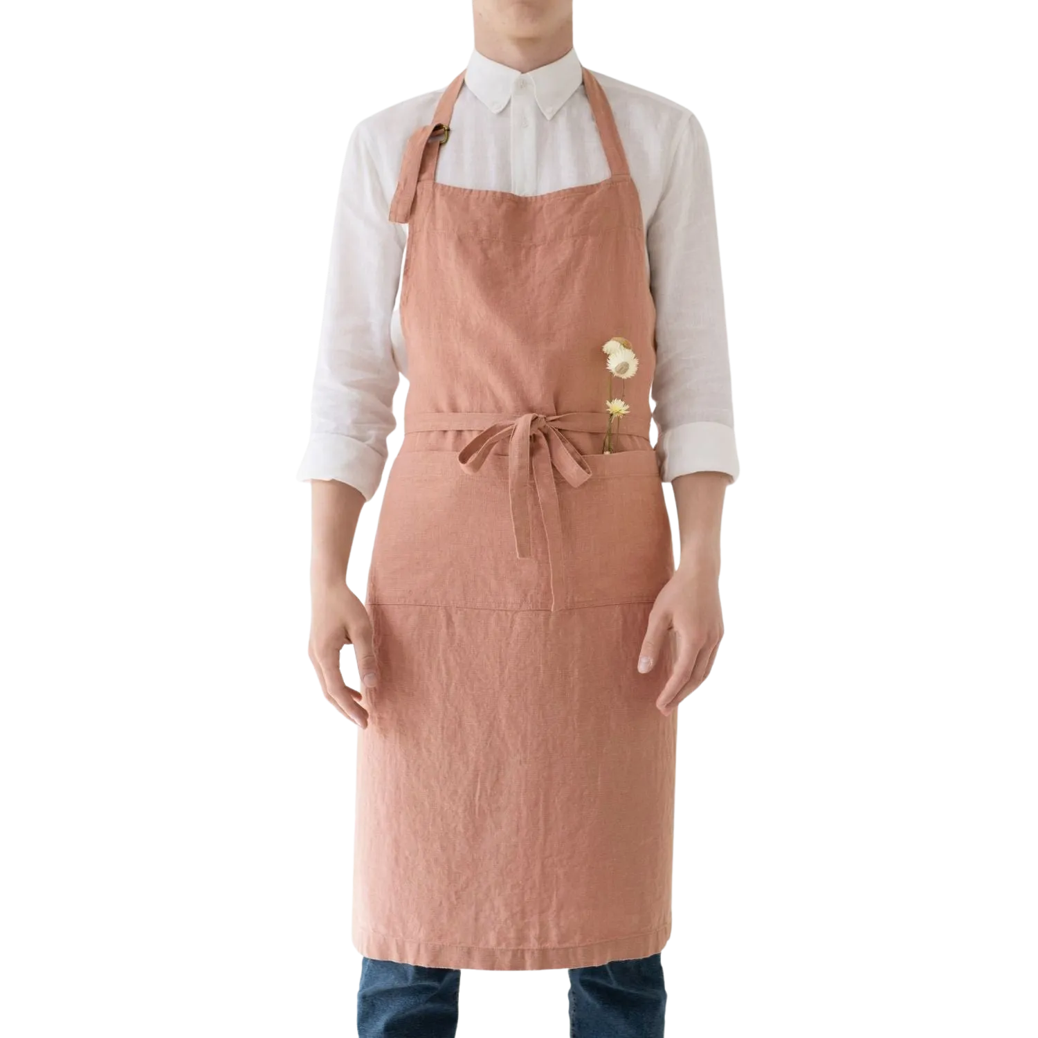 Cafe Creme Chef Linen Apron