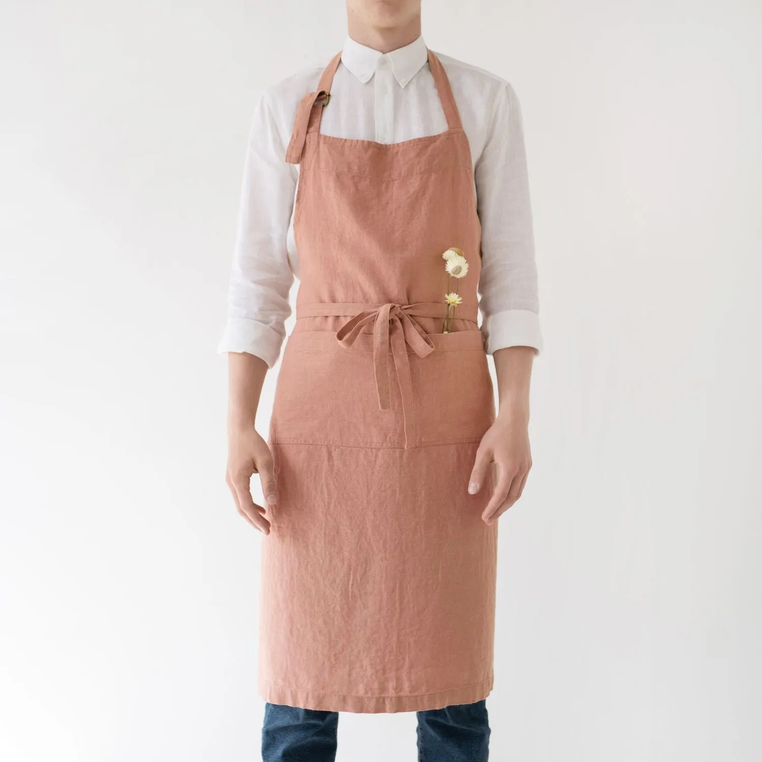 Cafe Creme Chef Linen Apron