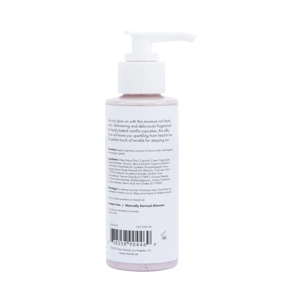 CG Glow Vanilla Cupcake Shimmer Lotion Pink 4 oz.