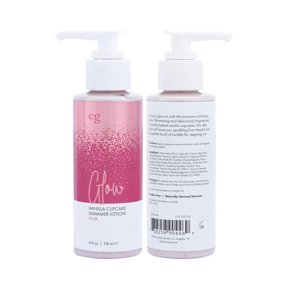 CG Glow Vanilla Cupcake Shimmer Lotion Pink 4 oz.