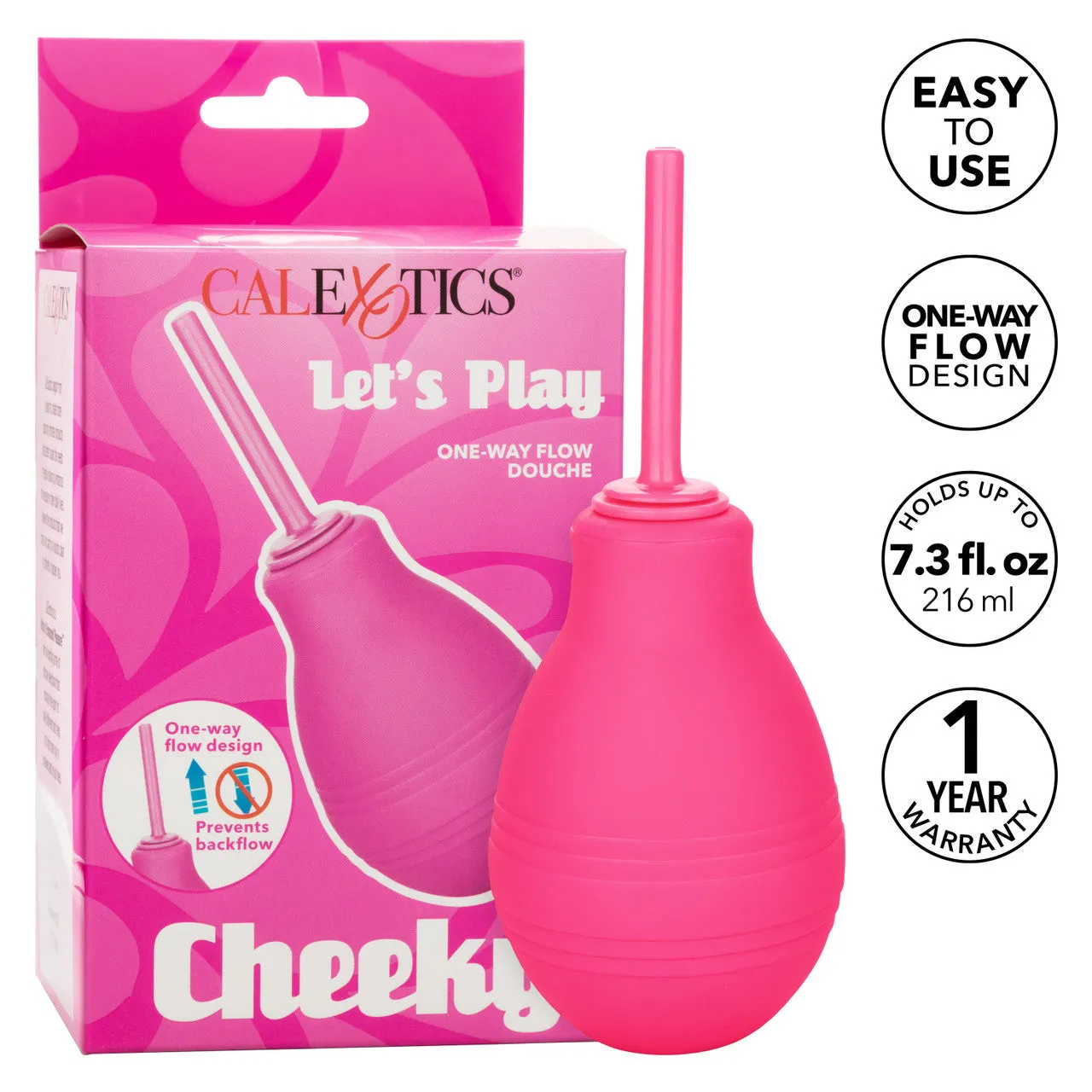 Cheeky One-Way Flow Douche - Pink