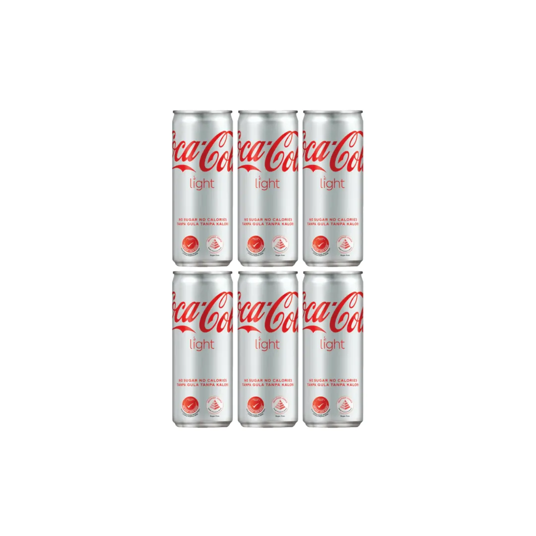 Coca Cola Light Drink imported 300ml (Imported) - [Pack of 6]