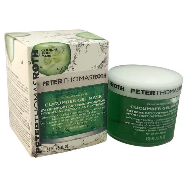 Cucumber Gel Mask Extreme Detoxifying Hydrator by Peter Thomas Roth for Unisex - 5 oz Mask