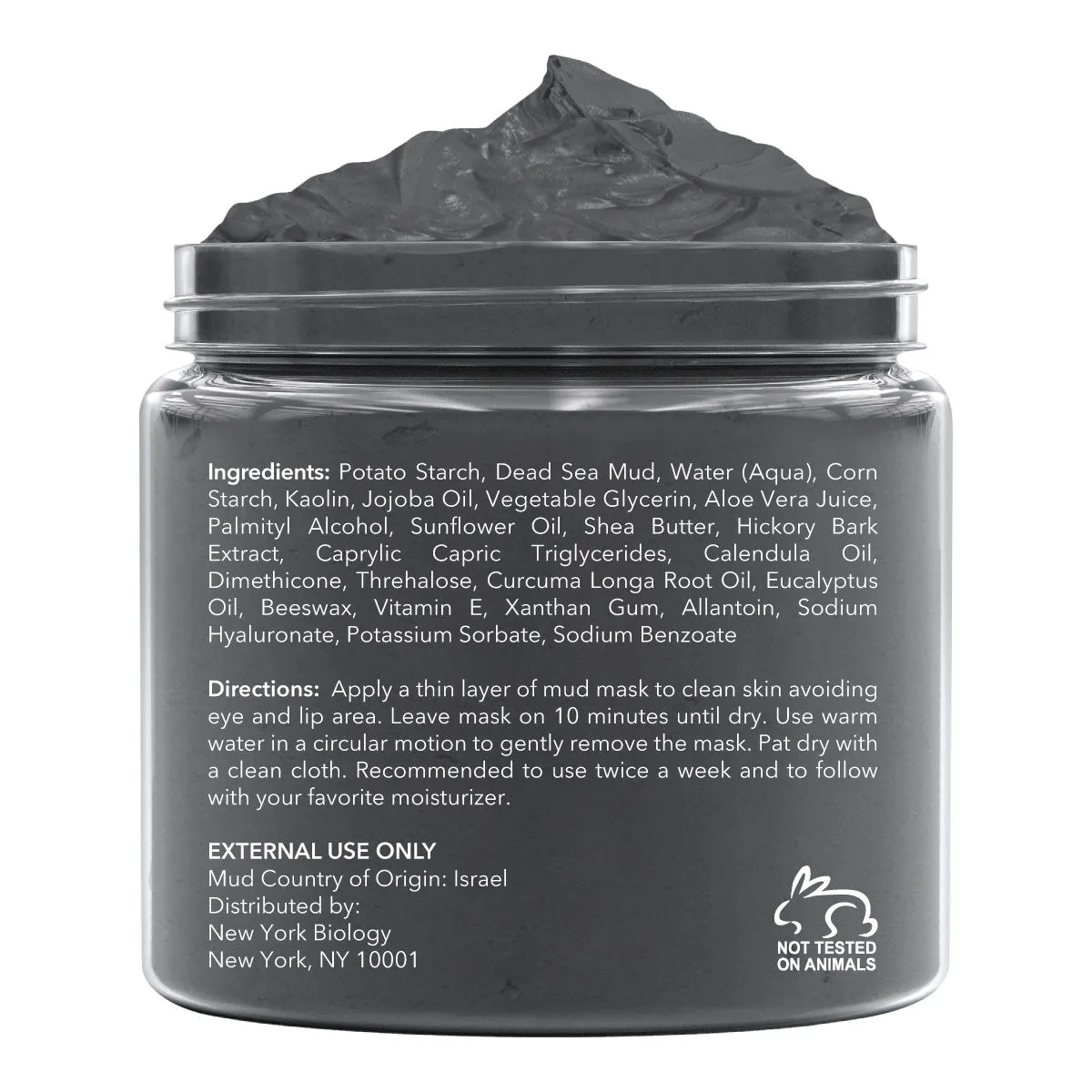 Dead Sea Mud Mask Infused with Eucalyptus - 8.8 oz