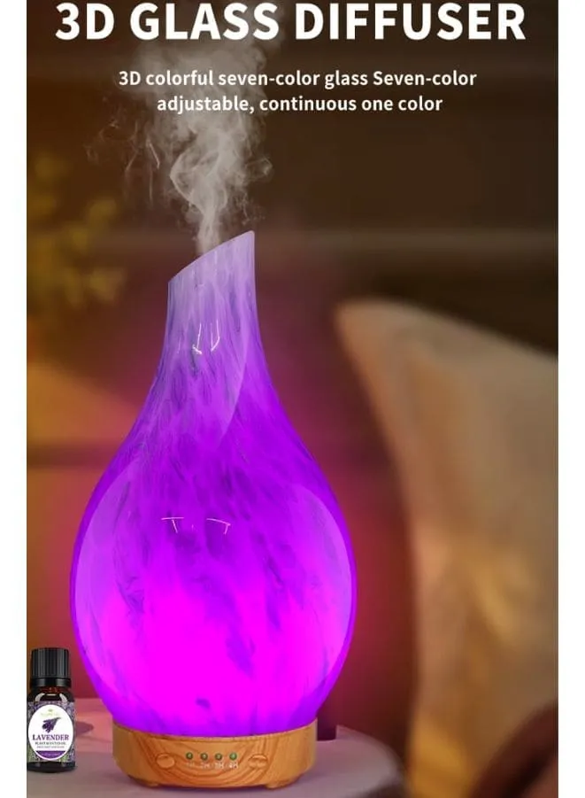 Deep Grain 3D Glass Aromatherapy Diffuser: Transform Your Space into a Serene Haven of Bliss, 120ml