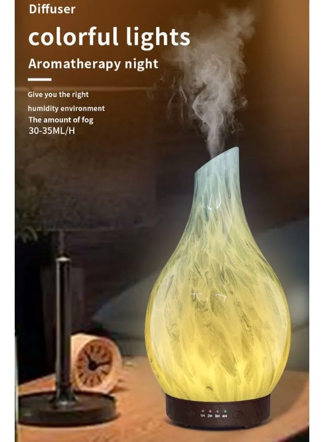 Deep Grain 3D Glass Aromatherapy Diffuser: Transform Your Space into a Serene Haven of Bliss, 120ml