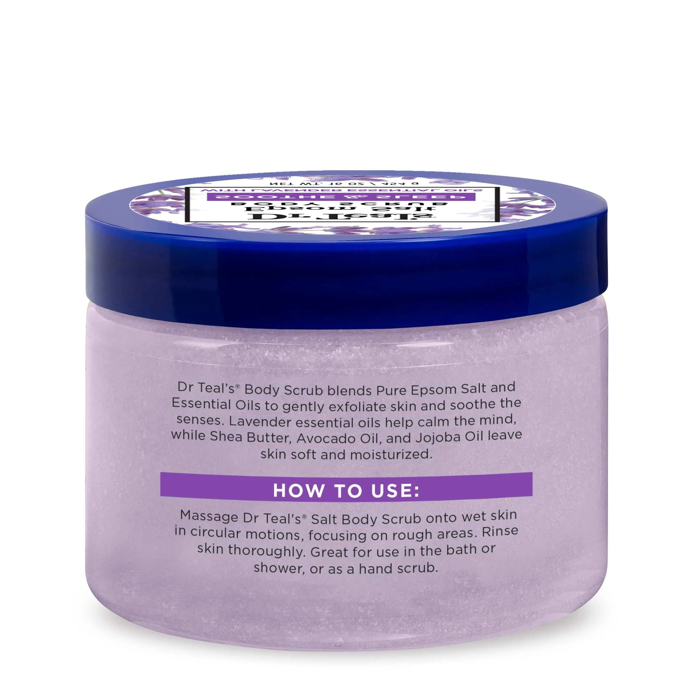 Dr. Teal's Epsom Salt Body Scrub Soothe & Sleep with Lavender - 16 Oz