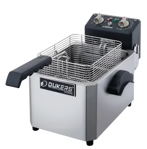 Dukers - DCF15E, 15lb One Basket Electric Countertop Deep Fryer