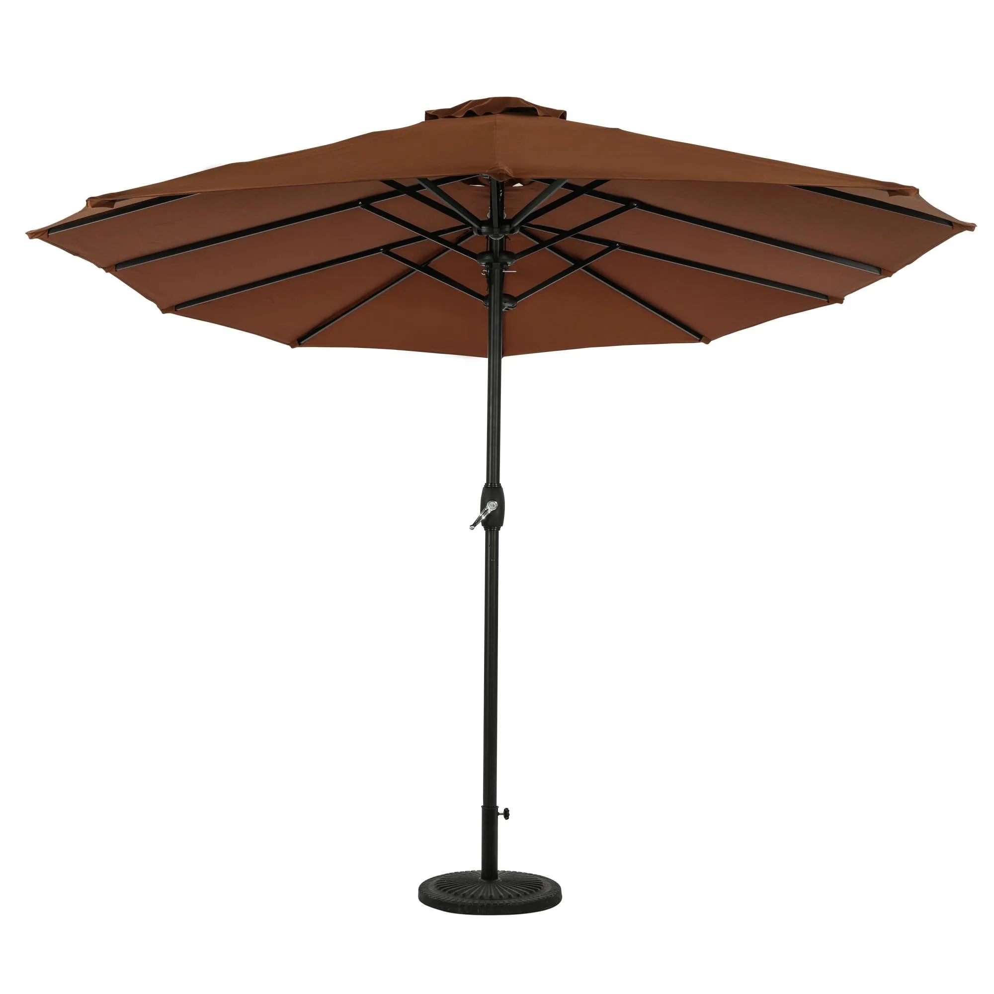 Eclipse 15-ft Oval Dual Market Umbrella - Polyester Canopy