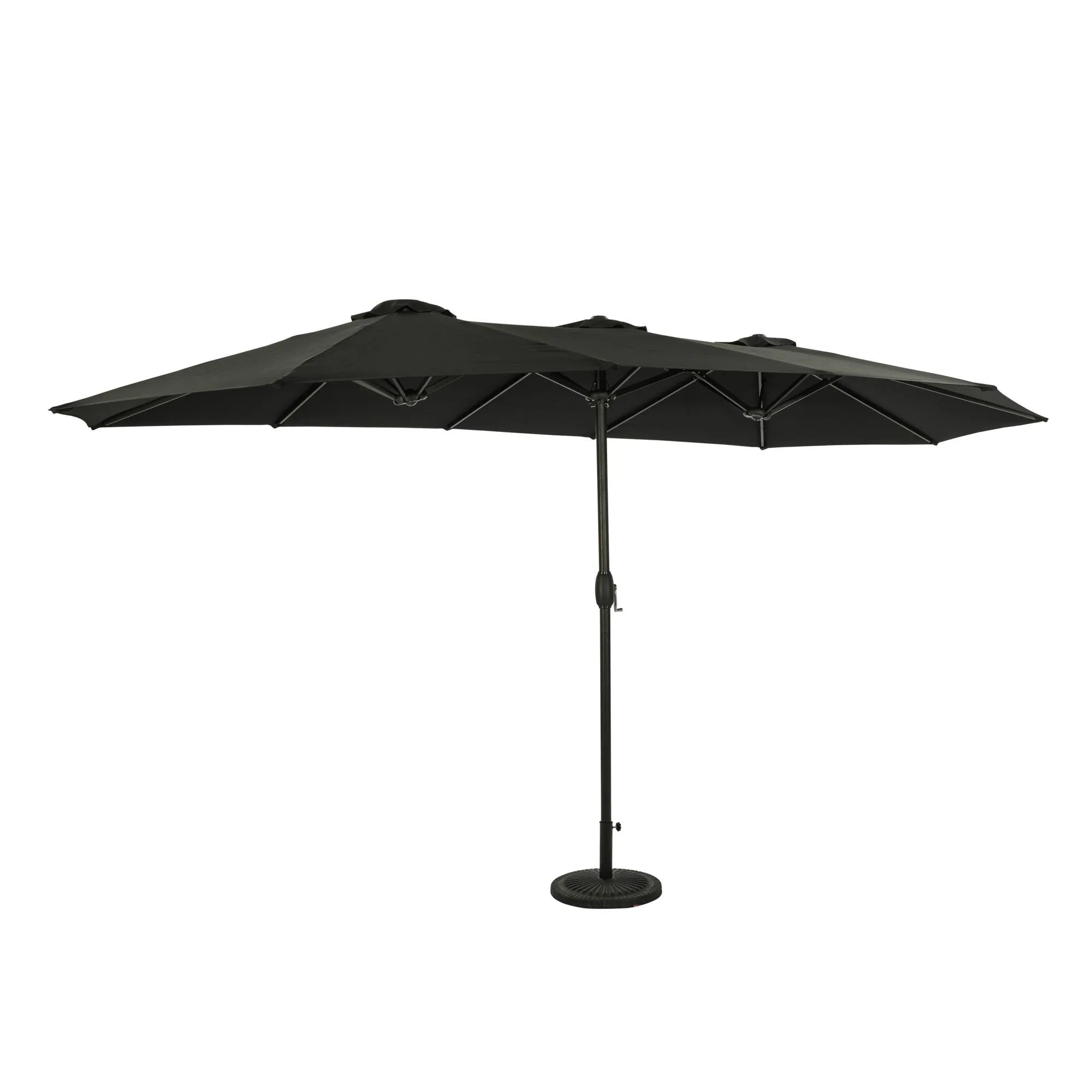 Eclipse 15-ft Oval Dual Market Umbrella - Polyester Canopy