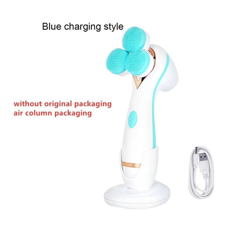 Electric Waterproof Silicone Cleansing Rotating Blackhead Acne Remover