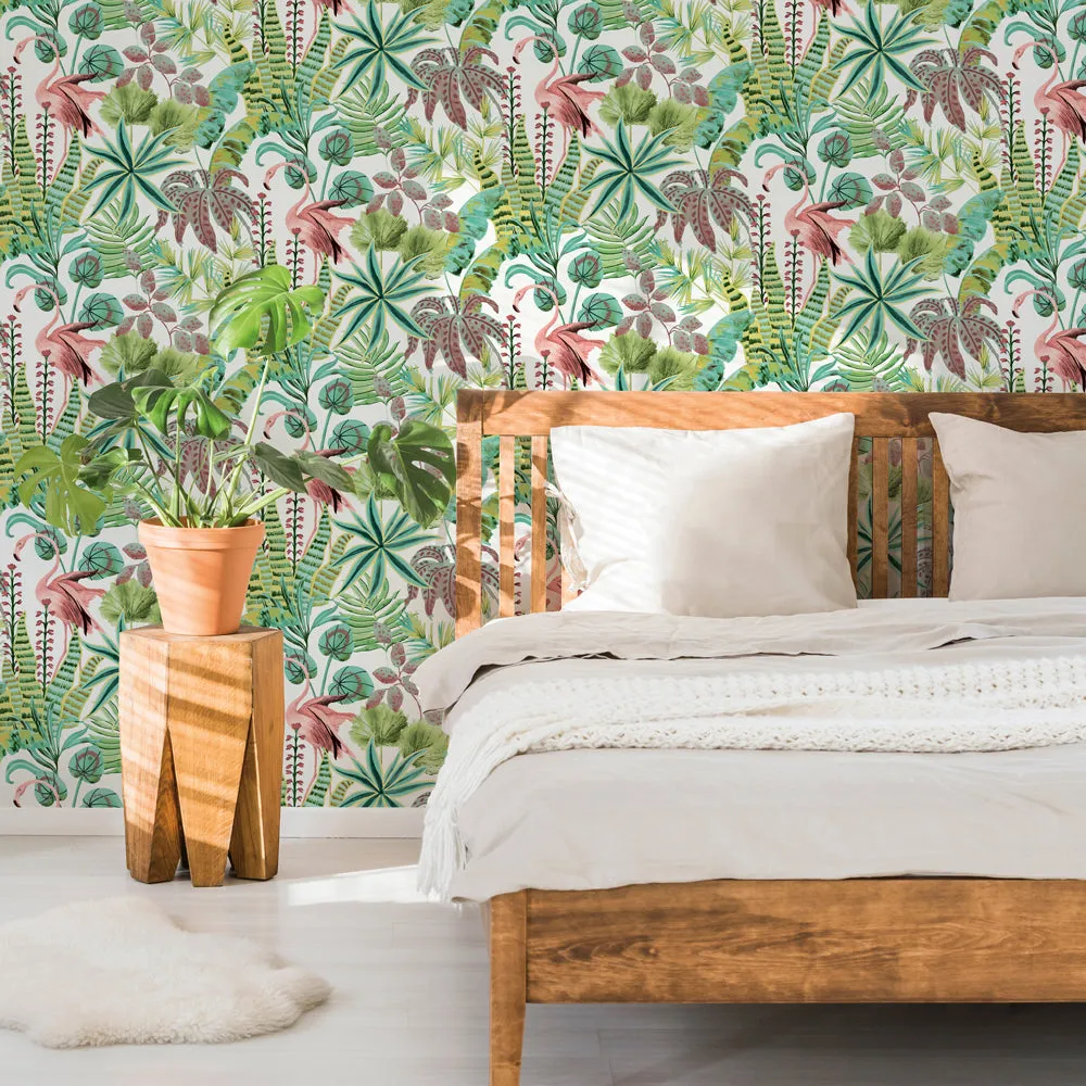 Flamingo Daydream Peel and Stick Wallpaper