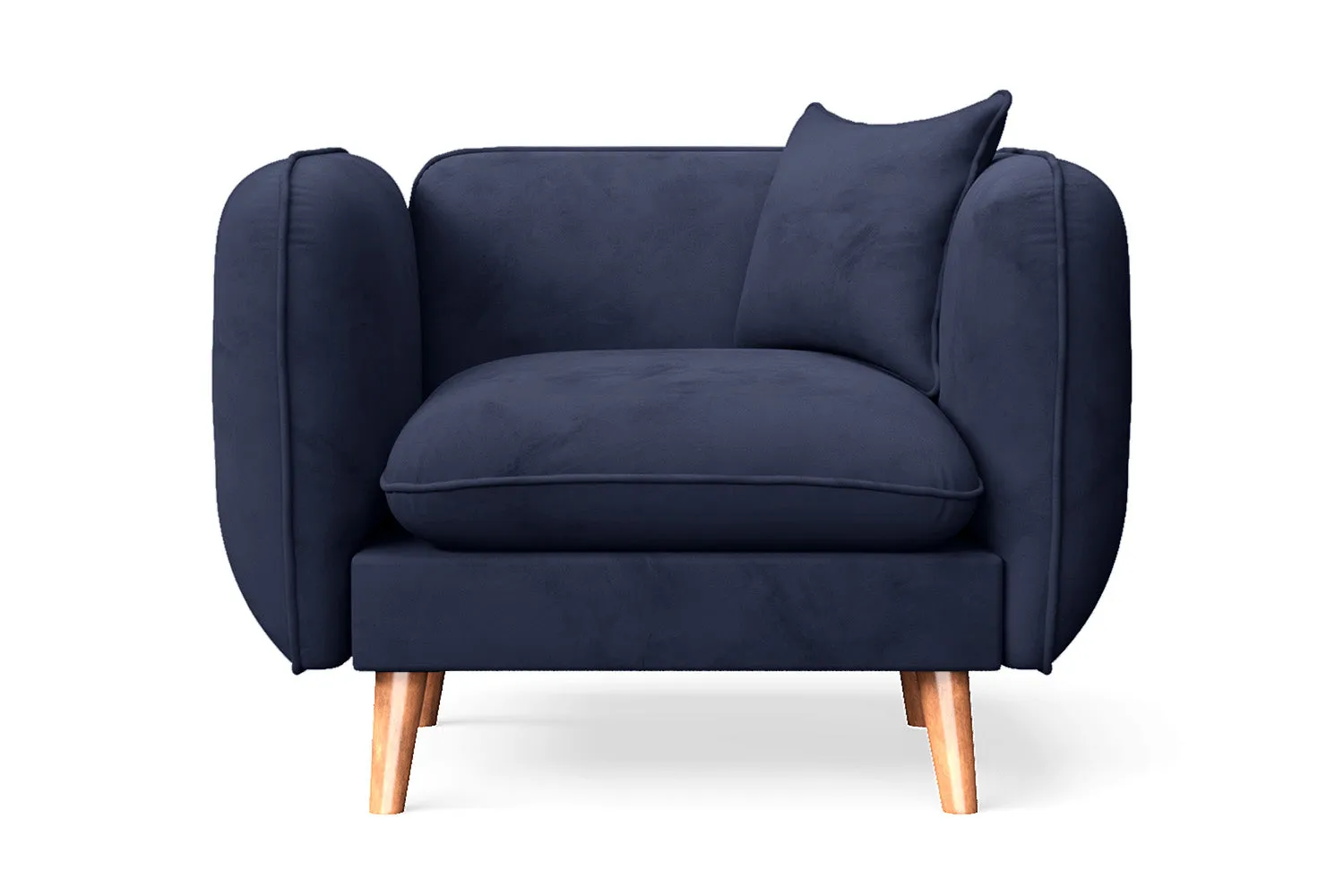 Florence Armchair Dark Blue Velvet