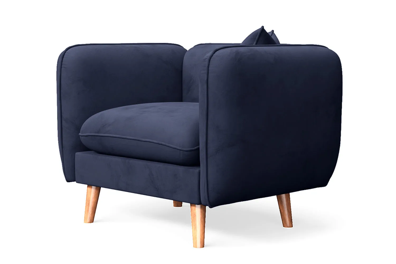 Florence Armchair Dark Blue Velvet