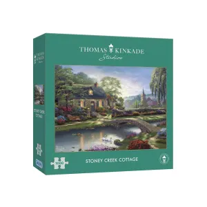 Gibson Games Thomas Kinkade 1000 Piece Stoney Creek Cottage