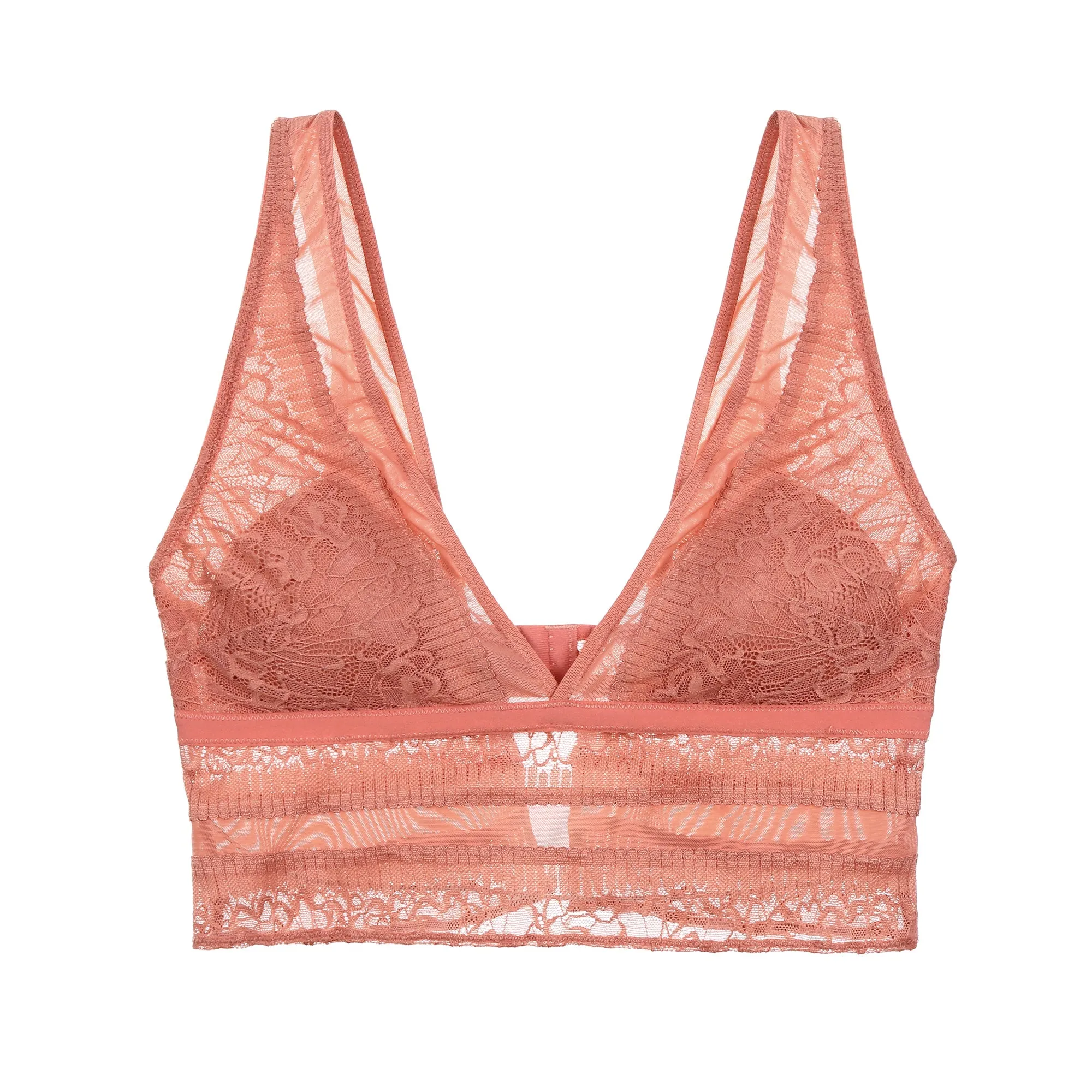 GRACE Lace Deep V Wireless Comfortable Bra