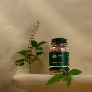 Herbal Haven | Handmade Tulsi & Basil Bath Salt (50gms)