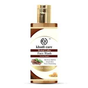 Khadi Care Herbal Coffee Face Wash -Pack of 2 - Each 210 ml