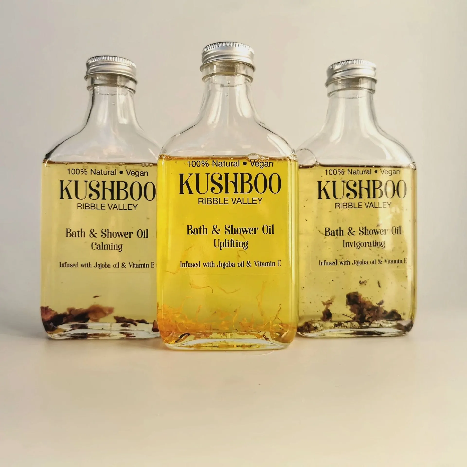 Kushboo Natural Invigorating Bath & Shower Oil Tall Bottle