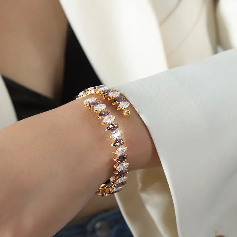 Luxurious Light Luxury Zircon Bracelet for Women