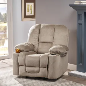 Luxurious Manual Recliner Chair - Coffee