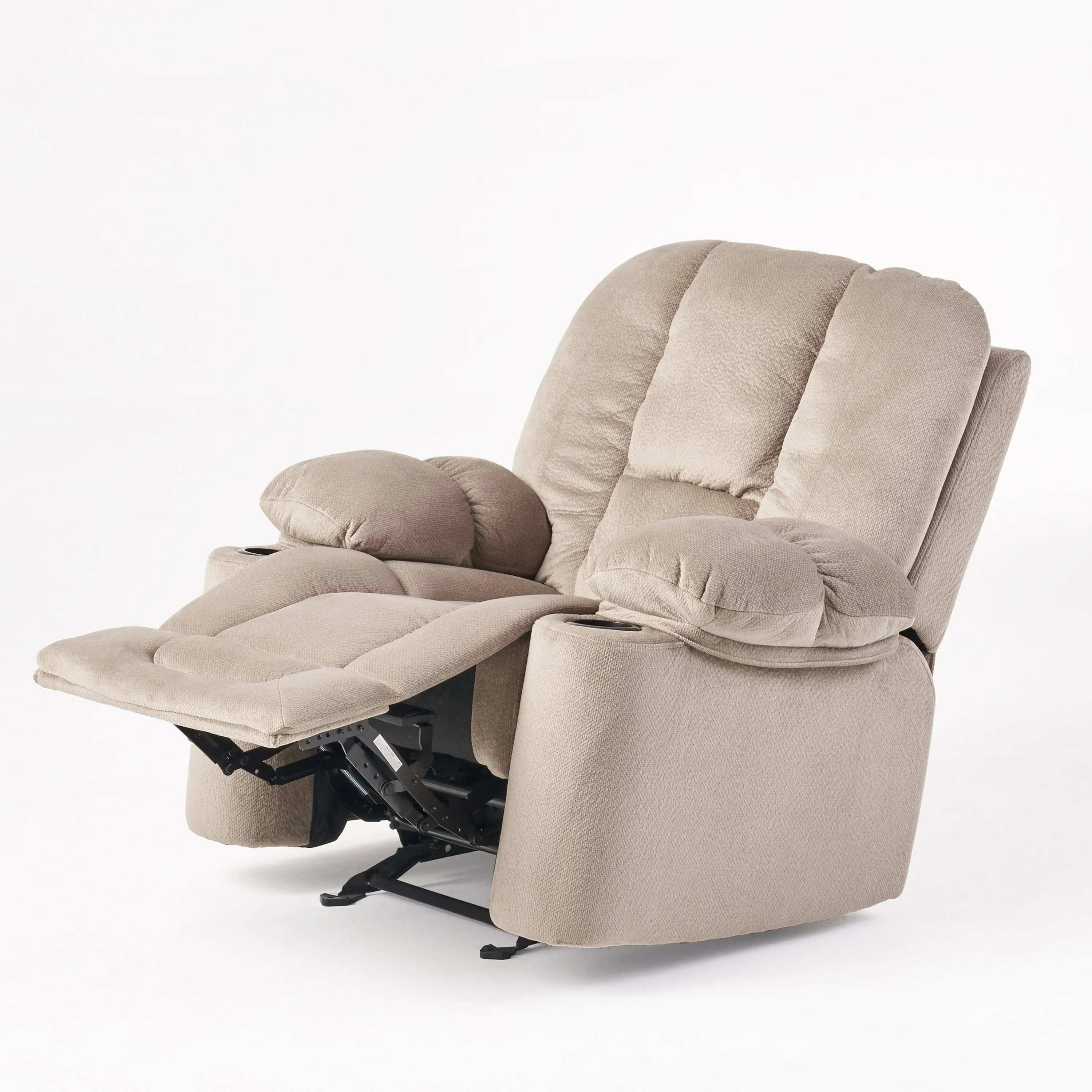 Luxurious Manual Recliner Chair - Coffee