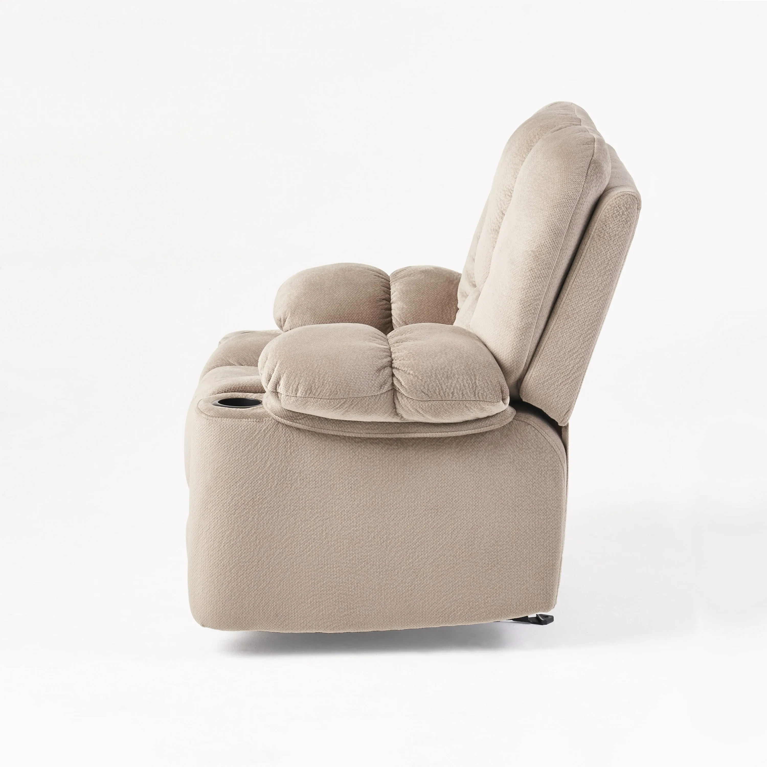 Luxurious Manual Recliner Chair - Coffee