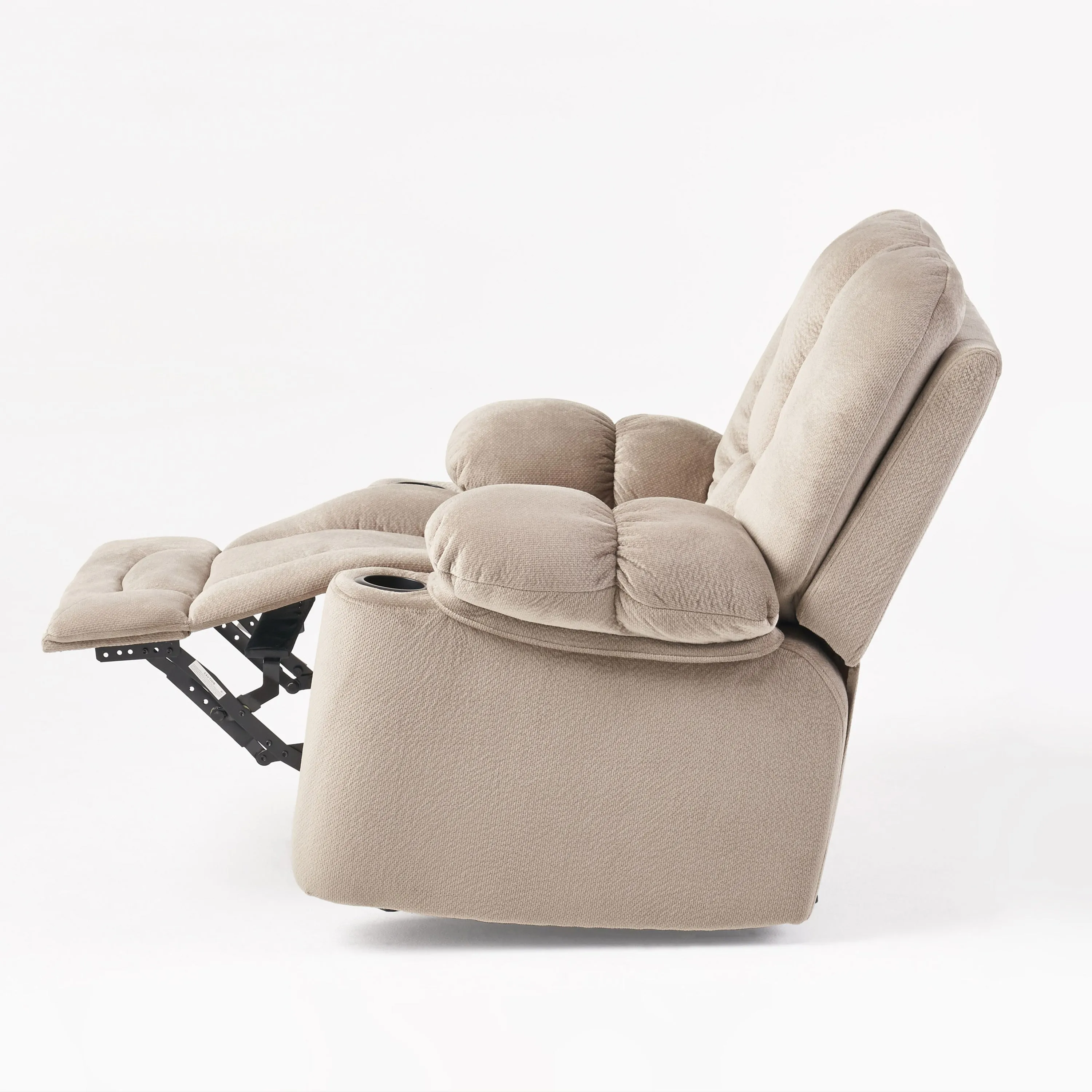 Luxurious Manual Recliner Chair - Coffee