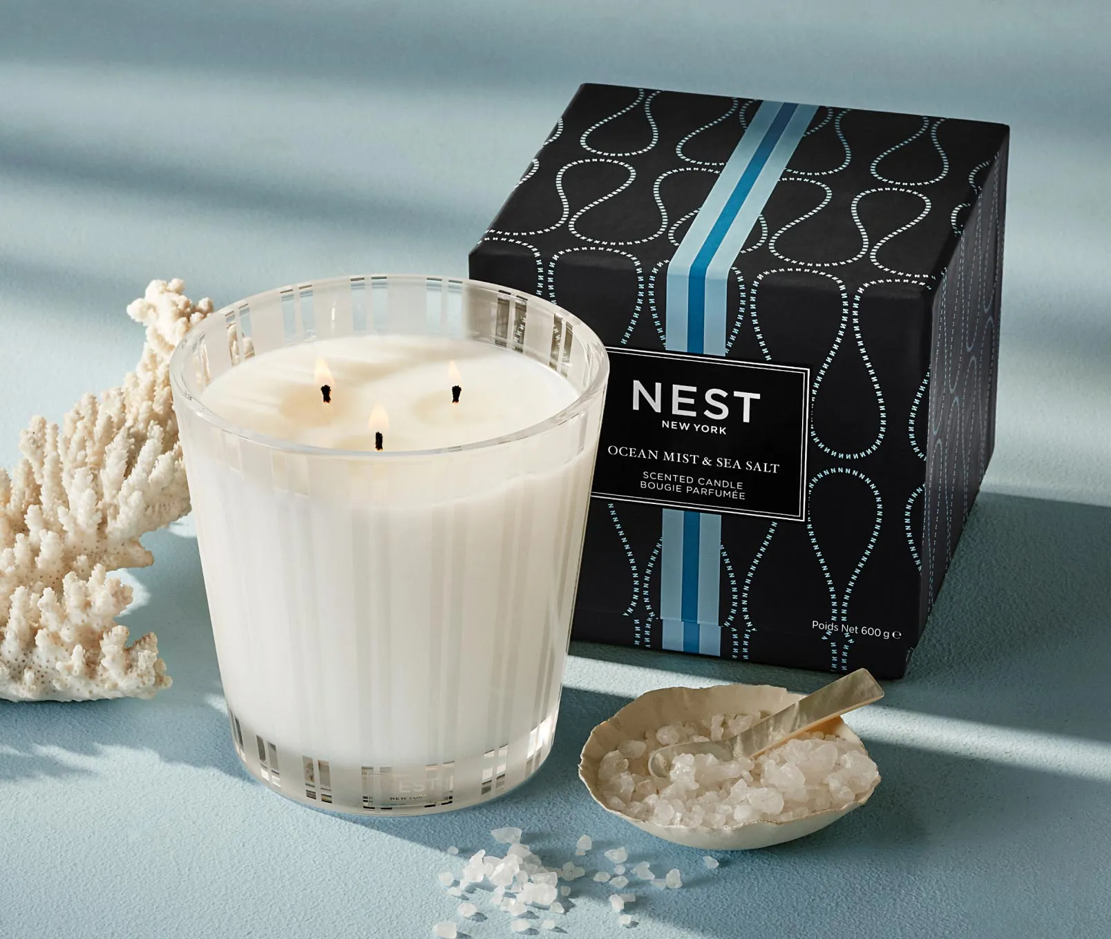 Ocean Mist & Sea Salt 3-Wick Candle