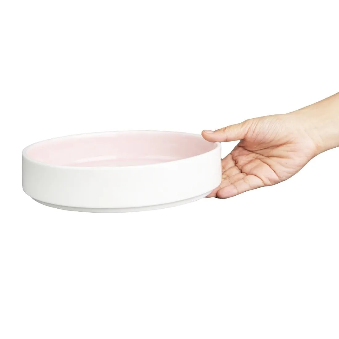 Olympia Fondant Bowls Pink 215mm (Pack of 4) - CU450