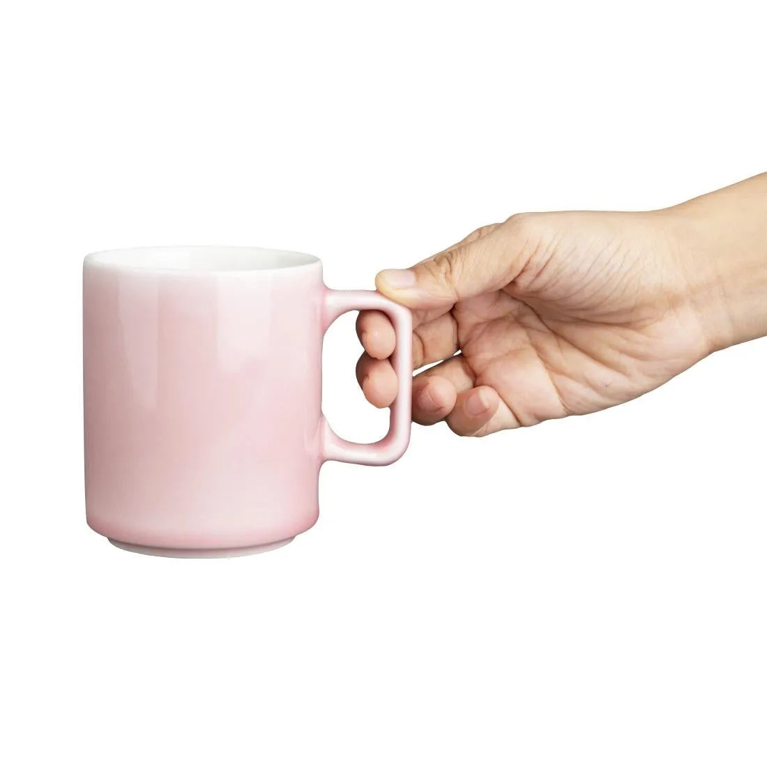 Olympia Fondant Mugs Pink 340ml (Pack of 6) - CU454