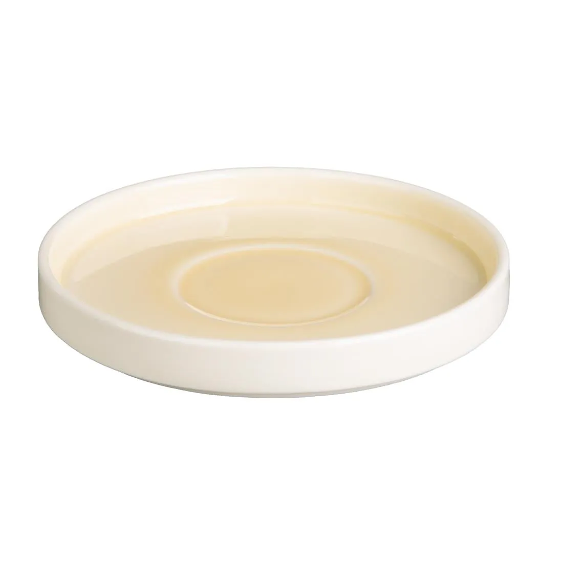 Olympia Fondant Saucers Lemon 155mm (Pack of 6) - CU427