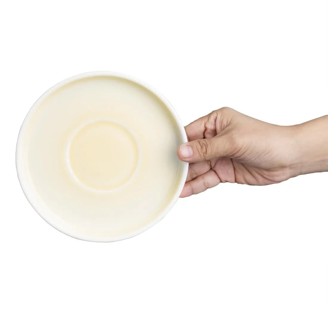 Olympia Fondant Saucers Lemon 155mm (Pack of 6) - CU427