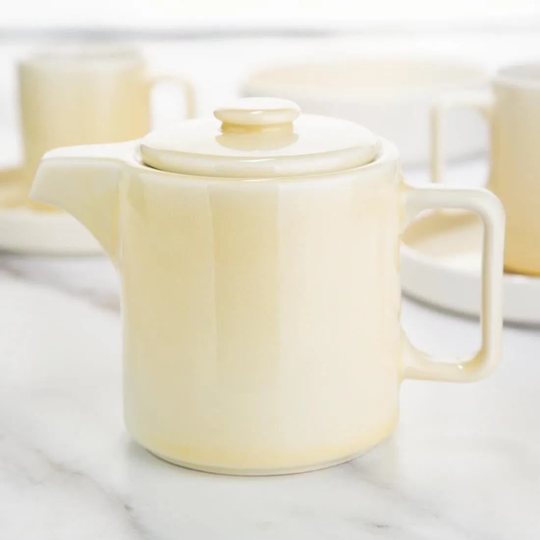 Olympia Fondant Tea Pots Lemon 450ml (Pack of 2) - CU421