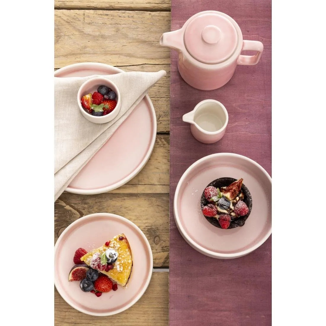 Olympia Fondant Tea Pots Pink 450ml (Pack of 2) - CU457