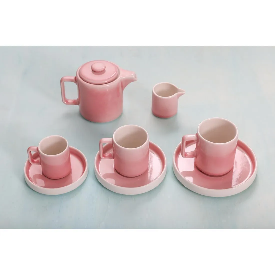 Olympia Fondant Tea Pots Pink 450ml (Pack of 2) - CU457