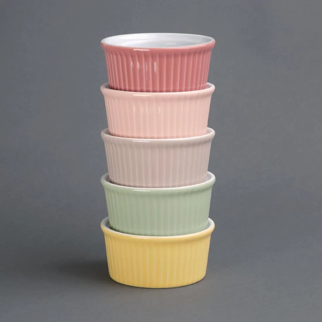 Olympia Pastel Ramekin Grey 145ml (Pack of 12) - DC806