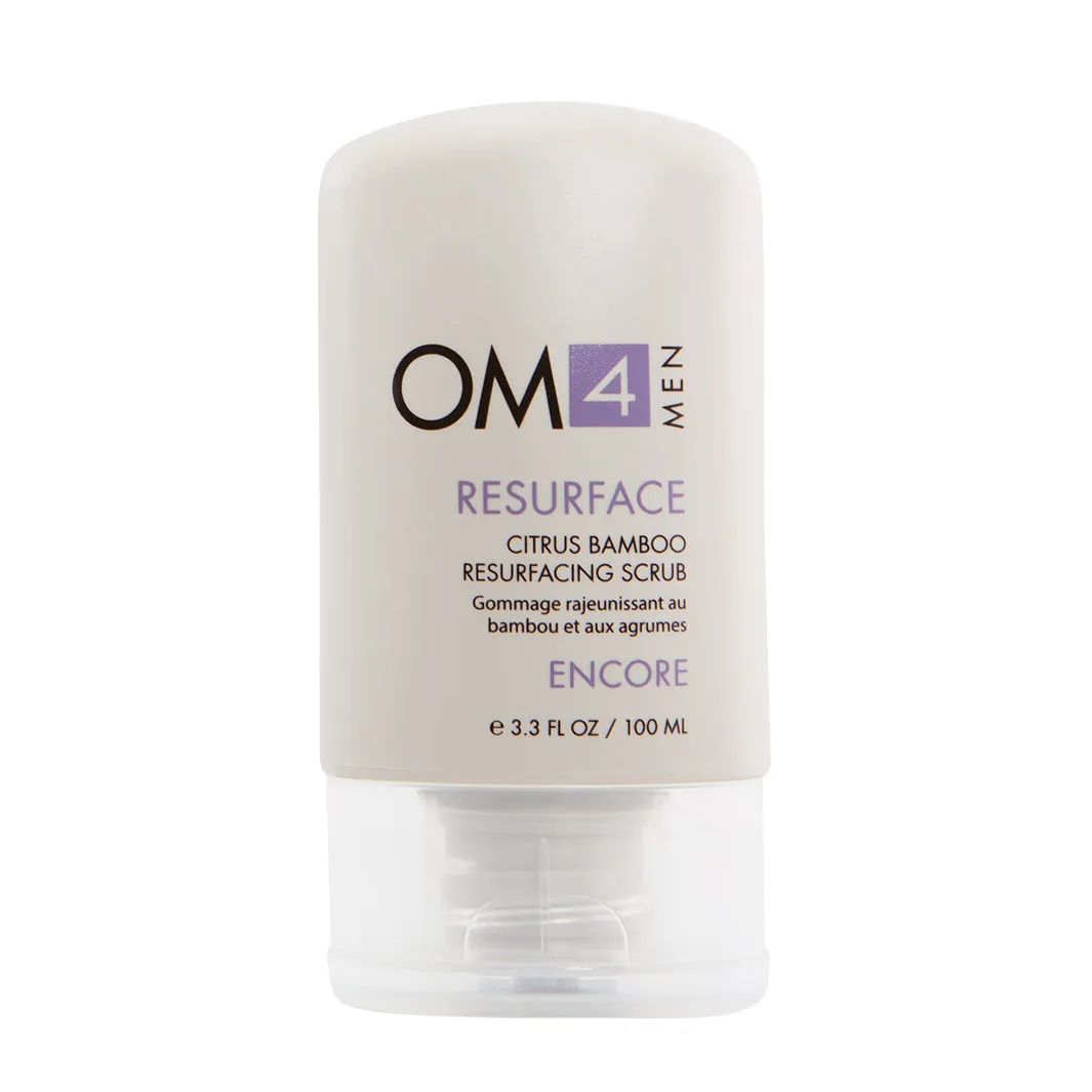 Organic Male OM4 Resurface: Citrus Bamboo Resurfacing Scrub