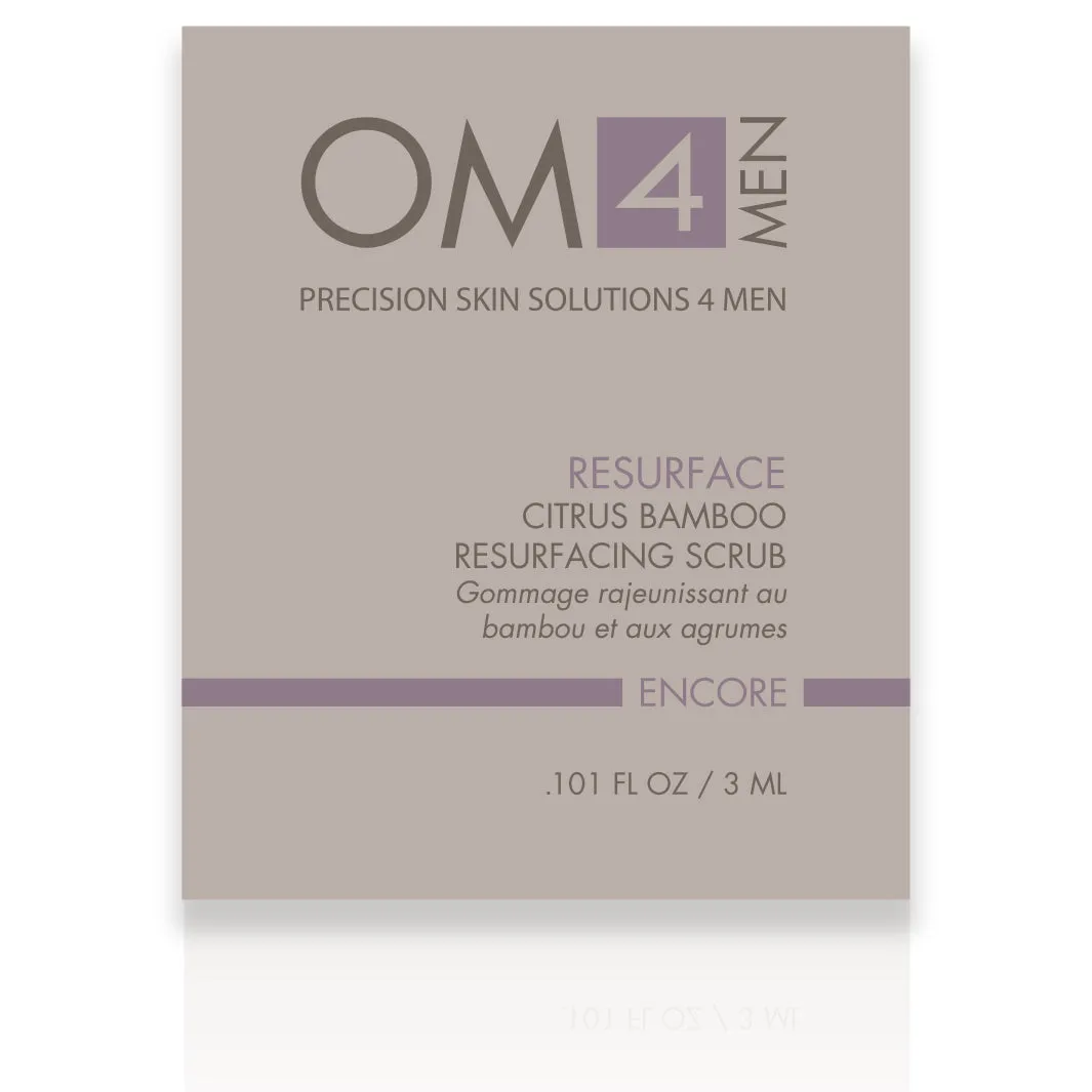 Organic Male OM4 Resurface: Citrus Bamboo Resurfacing Scrub