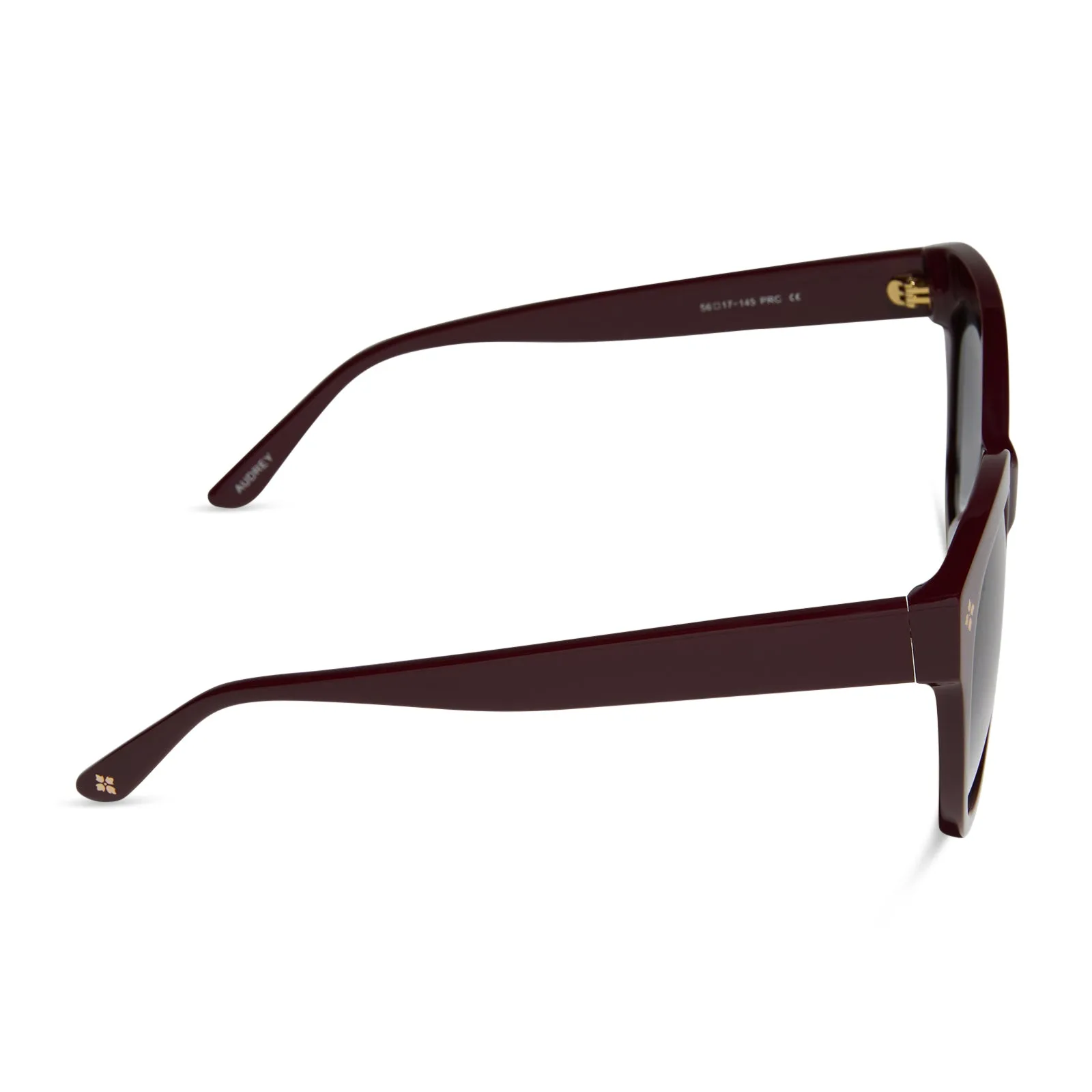 PATRICIA NASH - AUDREY   MAROON   GREY GRADIENT SUNGLASSES